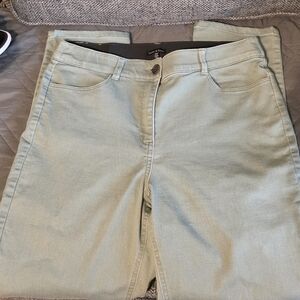Light Olive Green Pants With Ab Control - Sz 12